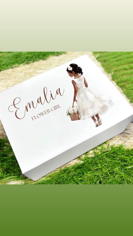Flower Girl Magnetic gift Box 