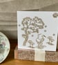 Japanese Greeting Card. Blank Japanese Inspired Greetings Card. - Image 1