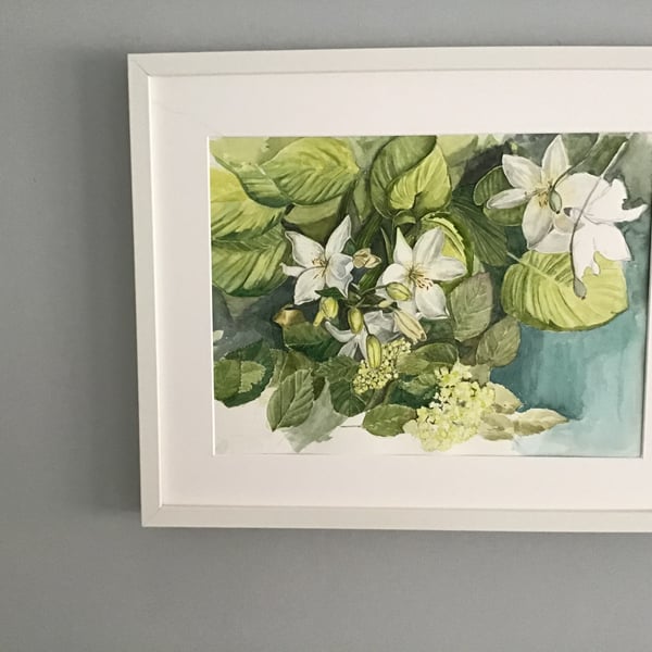 Garden Lilies - Original Watercolour Painting