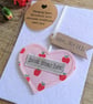 'Best Teacher' Hanging Heart Keepsake & Plantable Wildflower Seed Card 