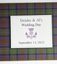 Scottish Isle of Skye tartan wedding guest book, gift - Image 1