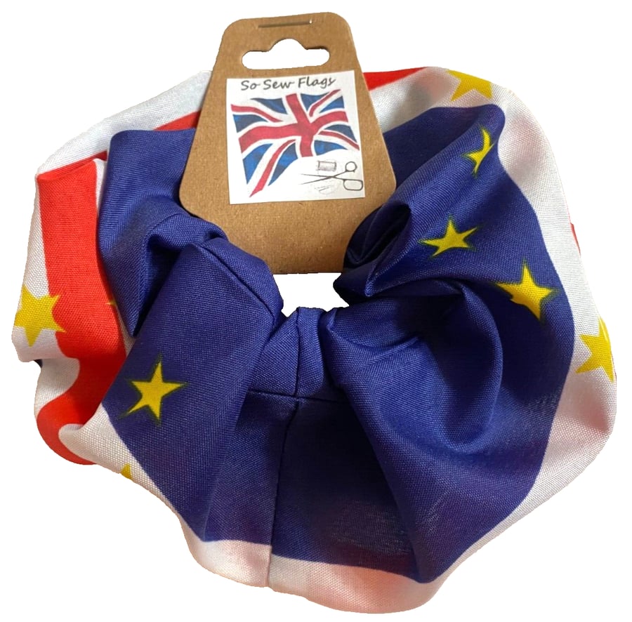 Cape Verde Flag Hair Scrunchie Scrunchies Accessory Band Elastic