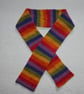 Rainbow Scarf. Tube Knit. Double Sided Scarf. Unisex Scarf - Image 1