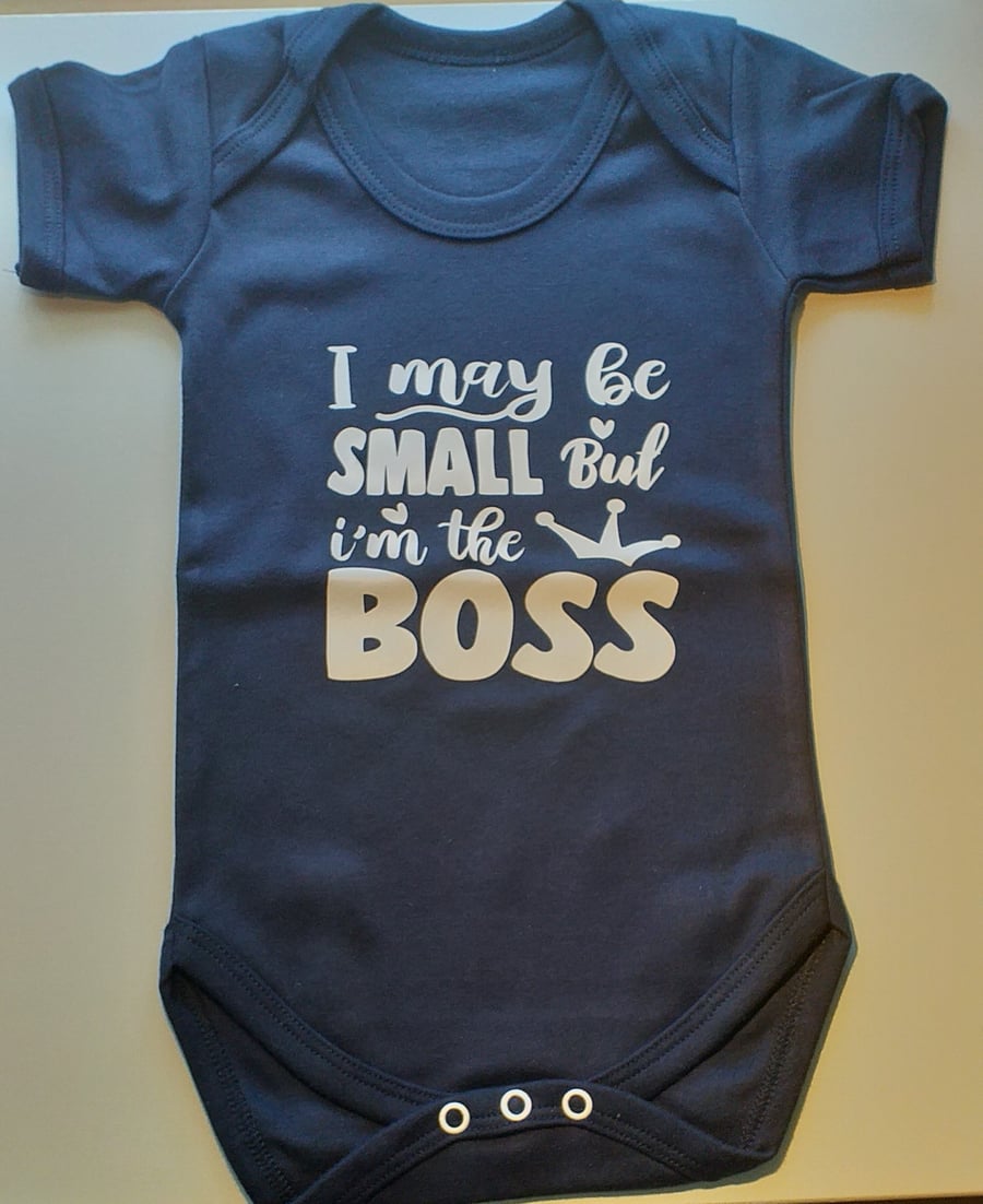 Navy Blue Baby Bodysuit