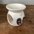 Mussel shell wax melt oil burner - coastal home decor, seashells