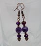 Amethyst and Copper Earrings - Image 4