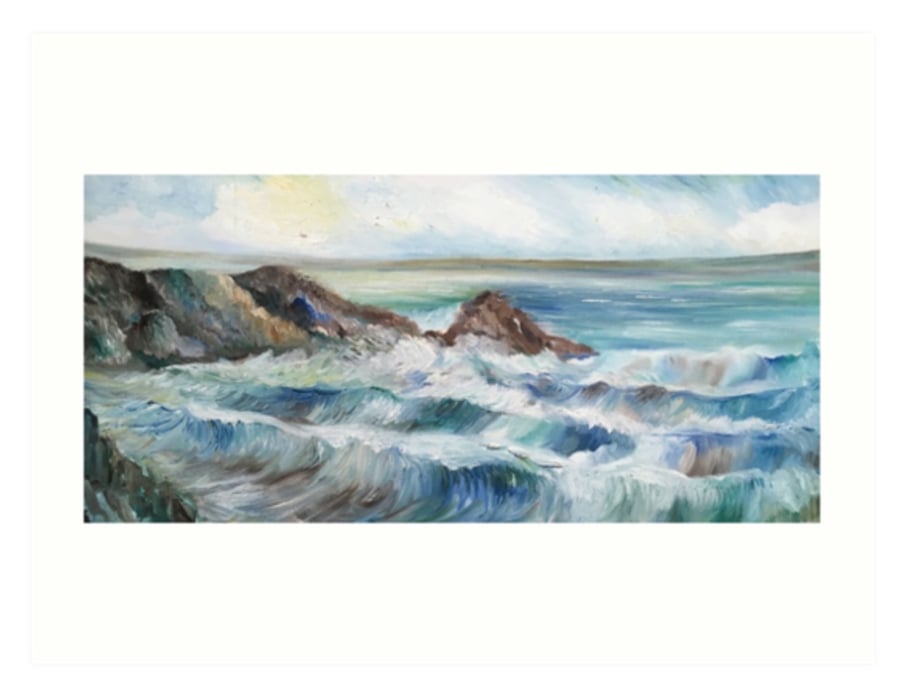 Art Print Taken From The Original Oil Painting ‘Waves’