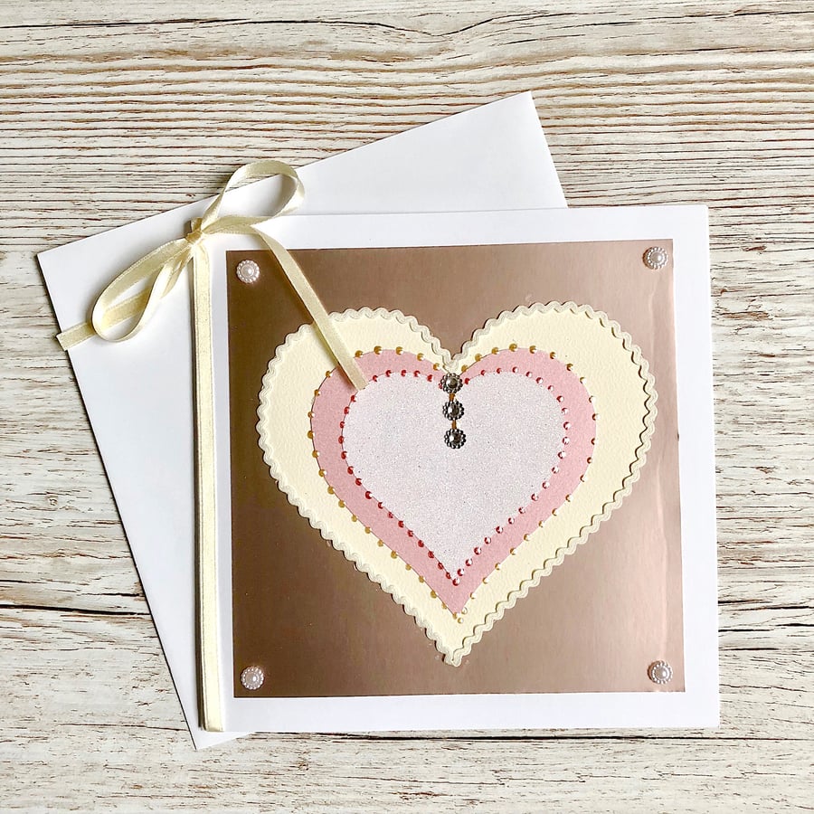 Valentine's Day card - handmade valentines card