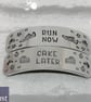 "Run Now Cake Later" Hand Stamped Trainer Tags - Image 2