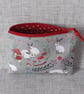 Small purse, coin purse, rabbits, mushrooms - Image 3