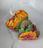 Handmade floral hanging fabric hearts set of 2 - Image 5