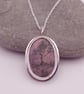 Beautiful Pink Rhodonite & Sterling Silver Summer Seconds Pendant  - Image 3