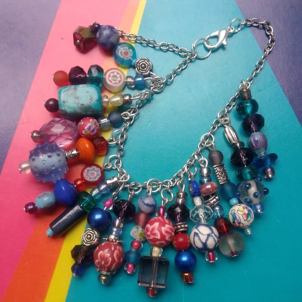 Beautiful Recycled Bead Bracelet