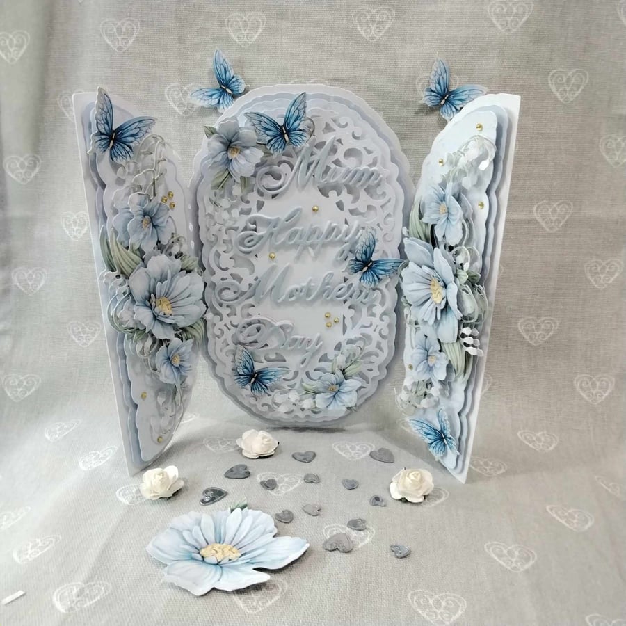 Hand-made, personalized, luxury, unique, Mother's day card