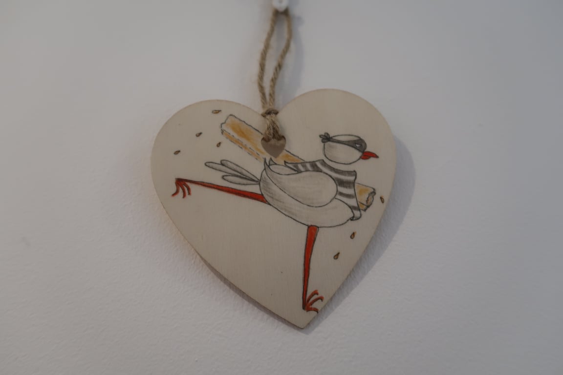 The Chip Thief with Chip Under Arm, (Walking L-R) 