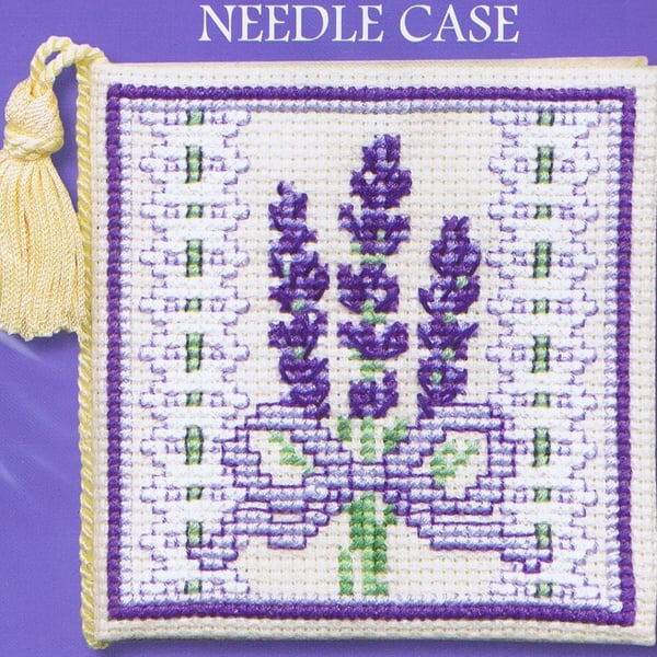 Victorian Lavender Needle Case Cross Stitch Kit By Textile Heritage