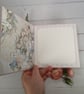 Handmade Floral Birthday Card (126) Shabby Chic & Blue 3D Greeting Card. - Image 3
