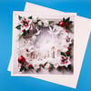 Religious Christmas Card, Large, Handmade, Parents, Wife, Husband, Daughter, Son