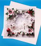 Religios Christmas Card, Large, Handmade, Parents, Wife, Husband, Daughter, Son