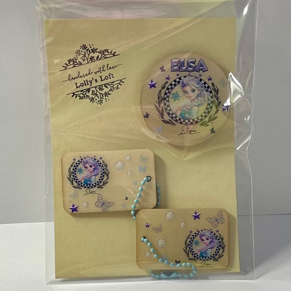 Elsa Princess Set – Magnet & Keyrings