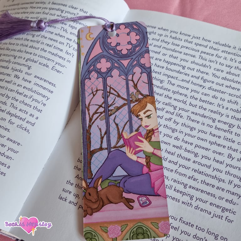 Mabel's Reading Nook Bookmark - Matte Bookmark With Tassel - Reading Accessories