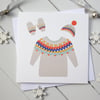 Fairisle Xmas Jumper Christmas Card