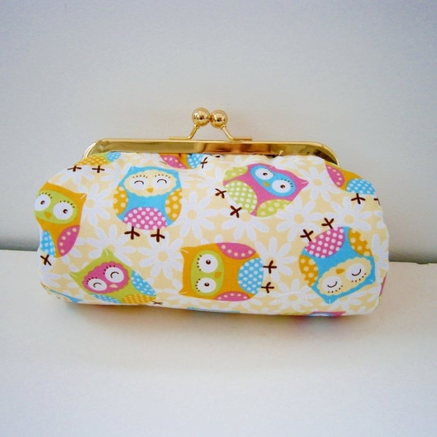 Little Owls Clutch Bag / Make up Purse
