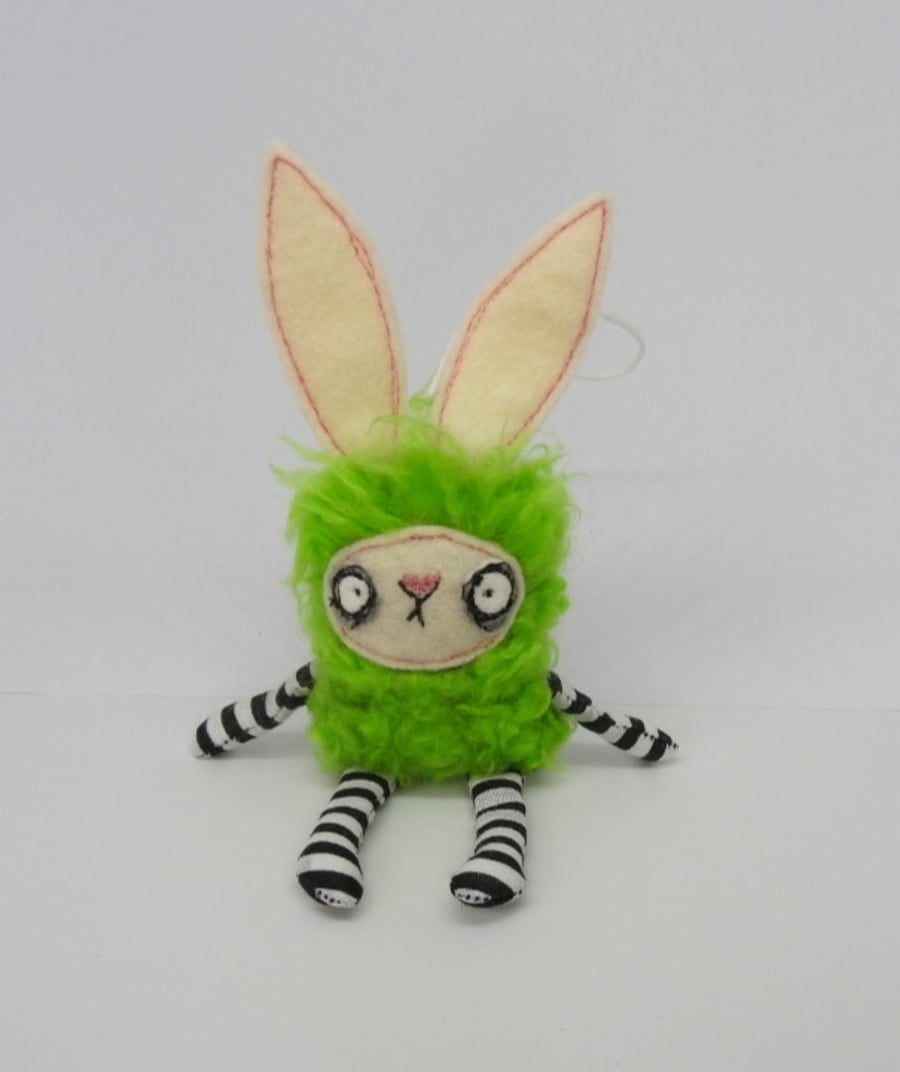 Green, Black & White Bunny