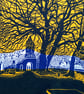 Lychgate tree, Chorlton, hand-pulled screenprint - Image 2
