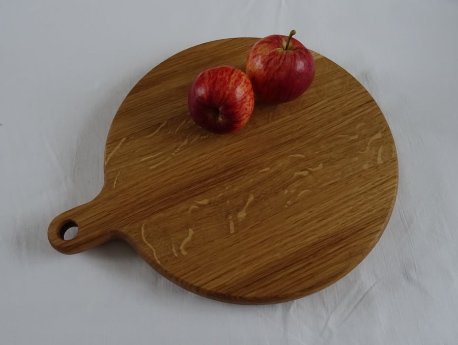 Oak round platter