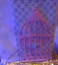 Birthday Greetings B ird in a Cage Card