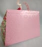Ribbon Purse Pretty Pink Dotty Circles and Cottage Florals Gift Box - Image 4
