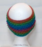 Ladies crochet rainbow twist ear warmer. Crochet ear warmer. Rainbow headband. - Image 5