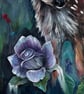 Whisper of the Woodland – Original Fawn Mixed-Media Painting - Image 4
