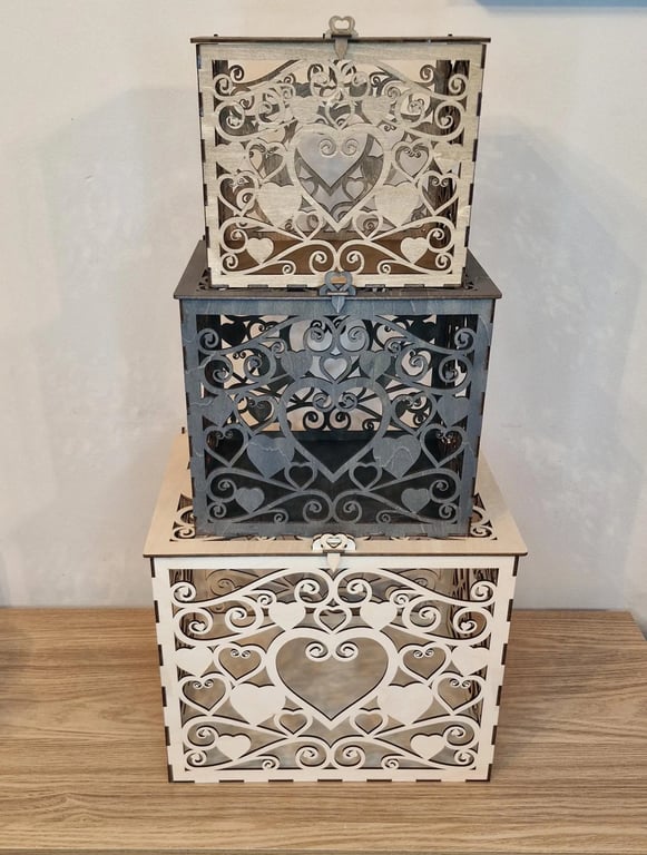 Laser Cut wedding Card Box