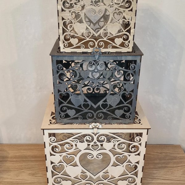 Laser Cut wedding Card Box