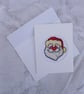 Handmade Father Christmas Face Festive Greeting Card with Envelope - Image 4