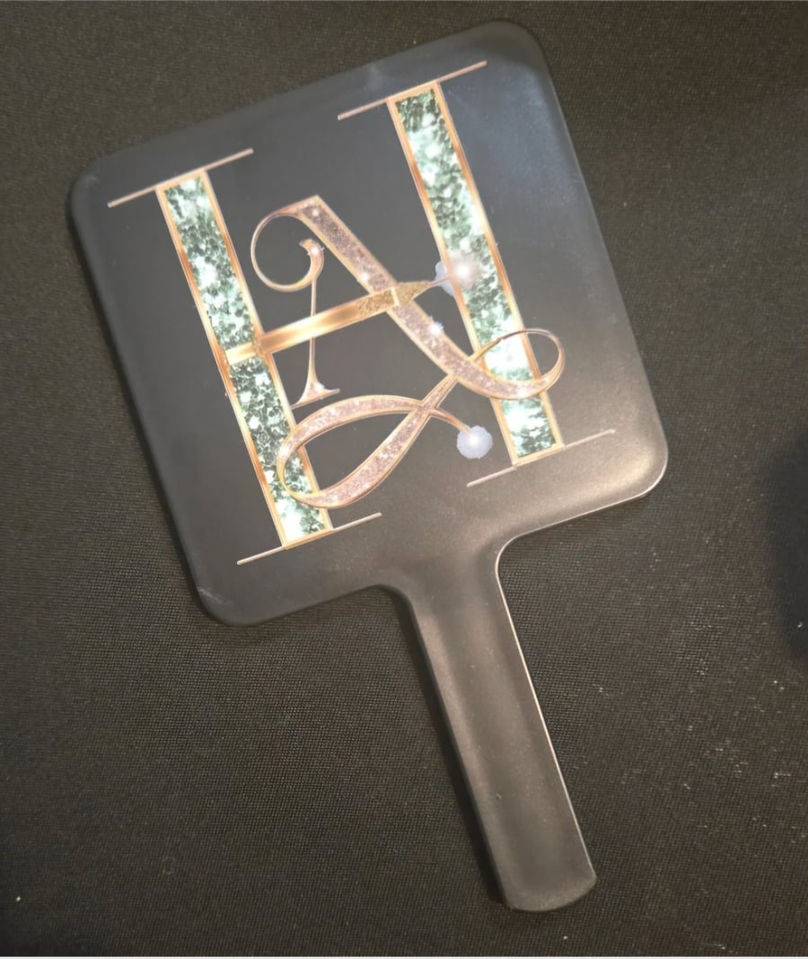 Personalised logo branded Hand mirror 