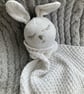 Hand Knitted ‘Snuggle Bunny’ Baby & Toddler Comforter - Image 2