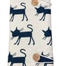 Double pointed case with cats, DPN Case, knitting needle case, crochet hook case - Image 2
