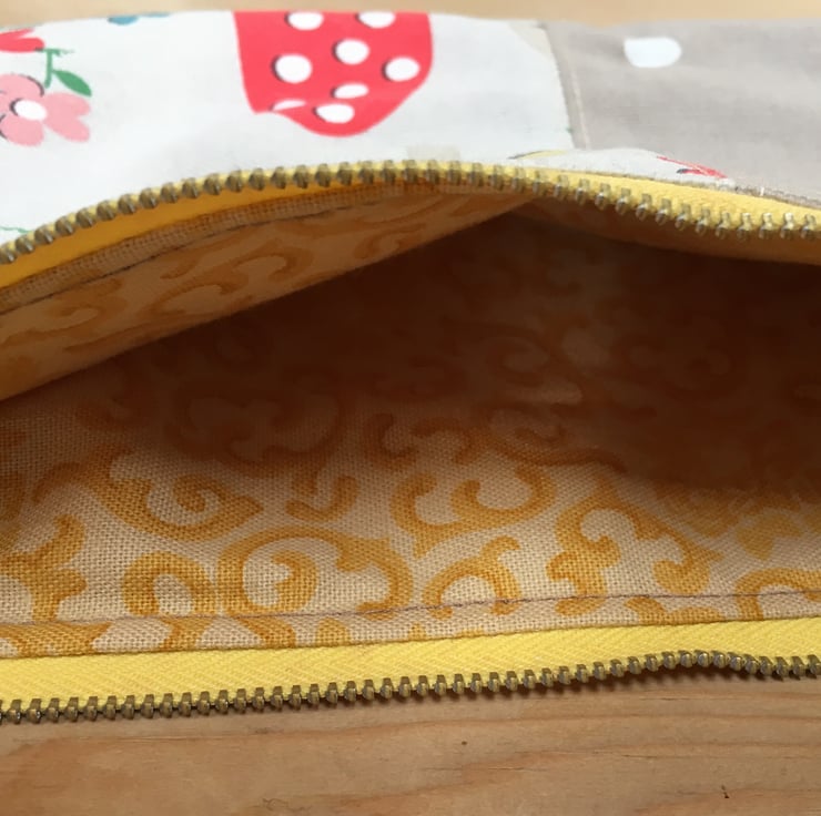 Large Zip Pouch in Cath Kidston fabric Folksy