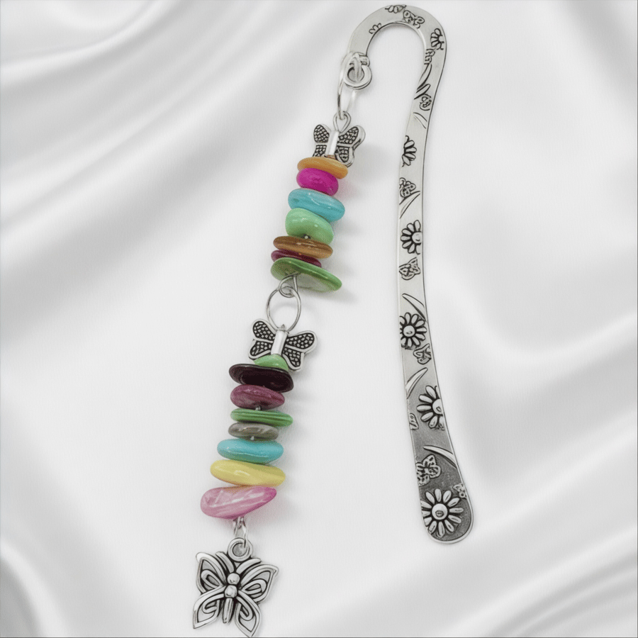 Handmade Butterfly Charm Bookmark