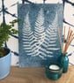 Fern Art, Botanical Art, Art for gardeners, Cyanotype Original Art. - Image 7