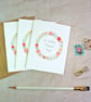 Meadow Circle Set of 3 Thank You Mini Notecards  - Image 3