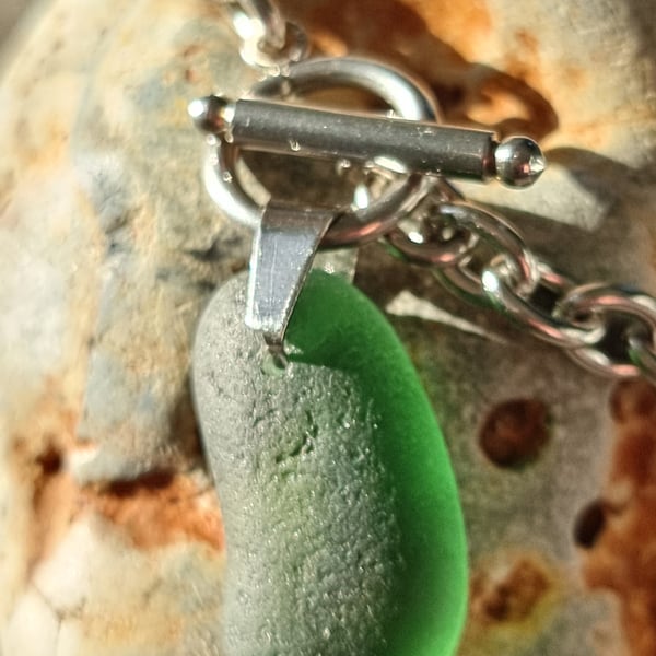 Chunky Seaham seaglass necklace 