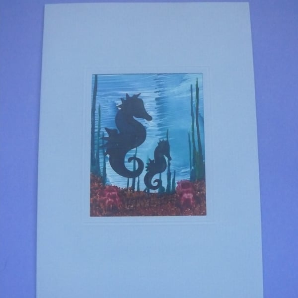 Original Encaustic Art Card - Blank