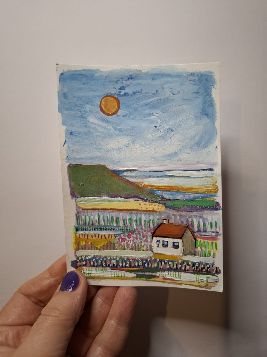 Mountain Beach House illustration