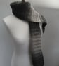 ladies Scarf Shades of Grey Ombre Style  - Image 4