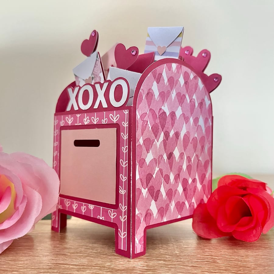 Valentines Day Mailbox POP-UP Box Greetings Card