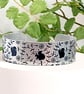 Squirrel cuff bracelet, nature jewellery with squirrels, wildlife gifts. B476 - Image 1
